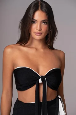 JLUXLABEL White/Black Venus Reversible Skirt Set