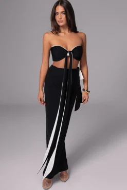 JLUXLABEL White/Black Venus Reversible Skirt Set