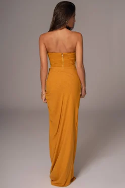 JLUXLABEL Yellow Fenix Reversible Linen Corset