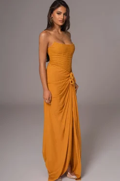 JLUXLABEL Yellow Fenix Reversible Linen Corset